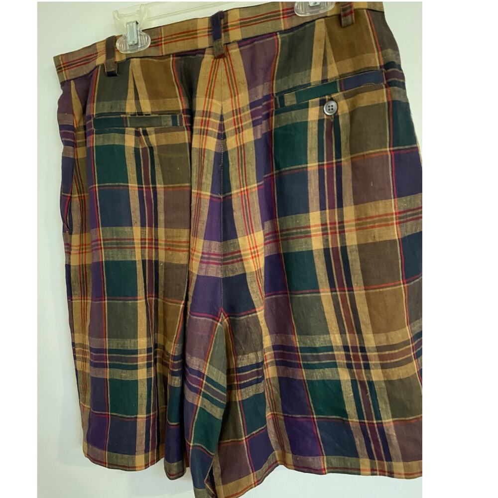 Lauren Ralph Lauren Women’s Plaid  Shorts Size 14 - Picture 4 of 5